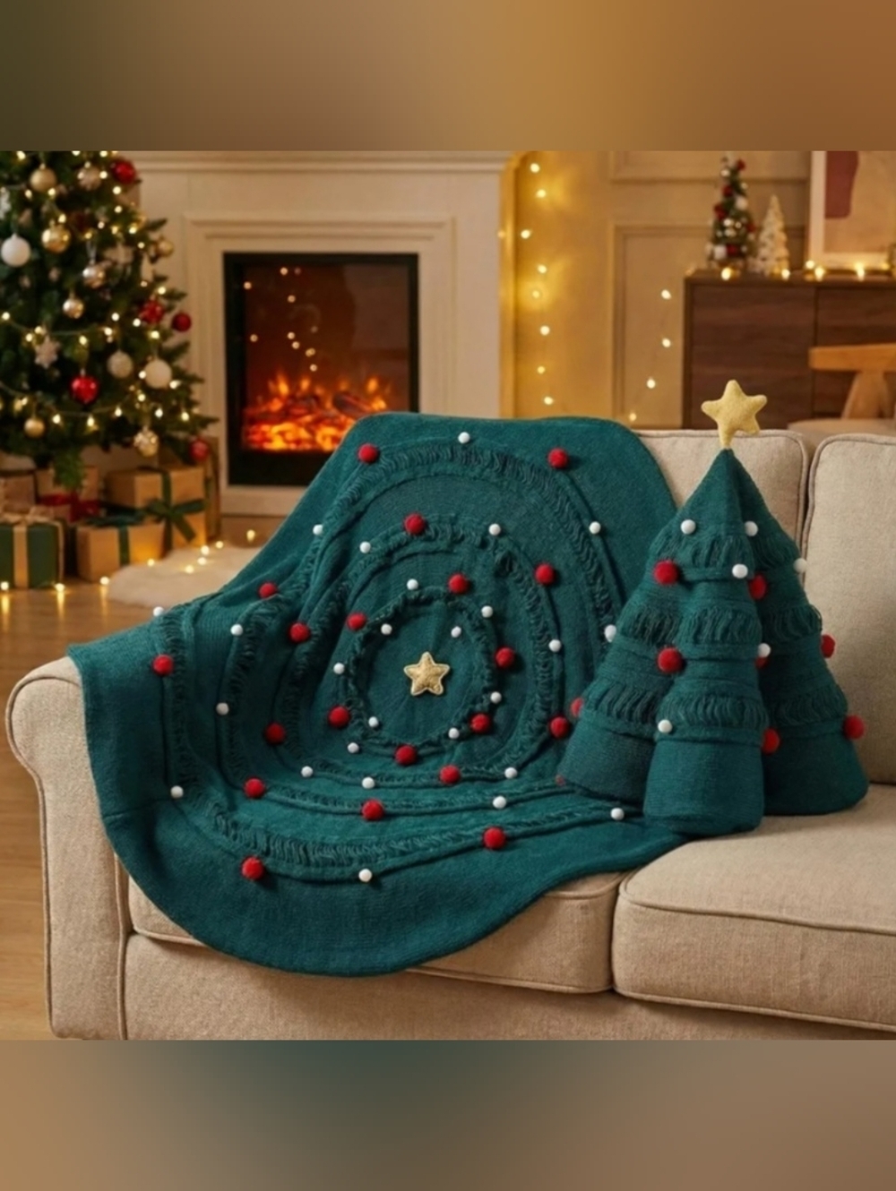 New Crochet Christmas Tree Blanket